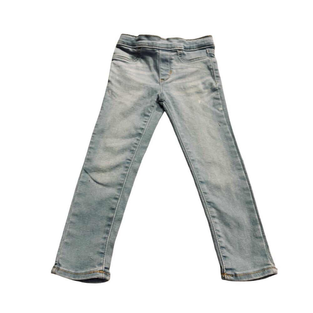 Levis Kids 3 Regular Ages 3 4 Light Wash Pull On Stretch Denim Jeggings